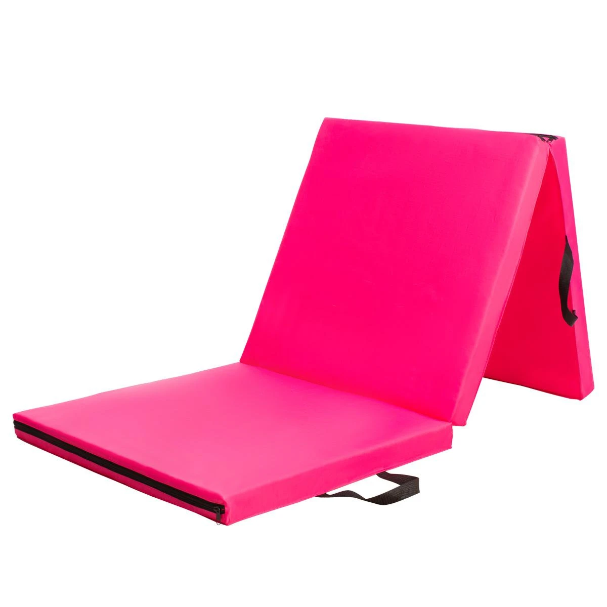 Sulankstomas gimnastikos kilimėlis HMS Premium MGS02 1800x600mm, rožinis