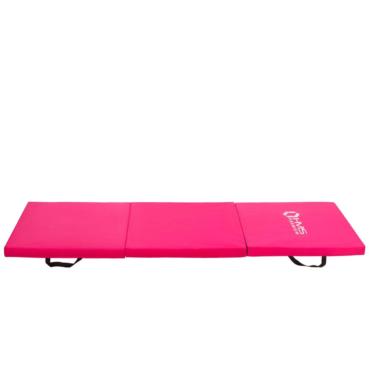 Sulankstomas gimnastikos kilimėlis HMS Premium MGS02 1800x600mm, rožinis