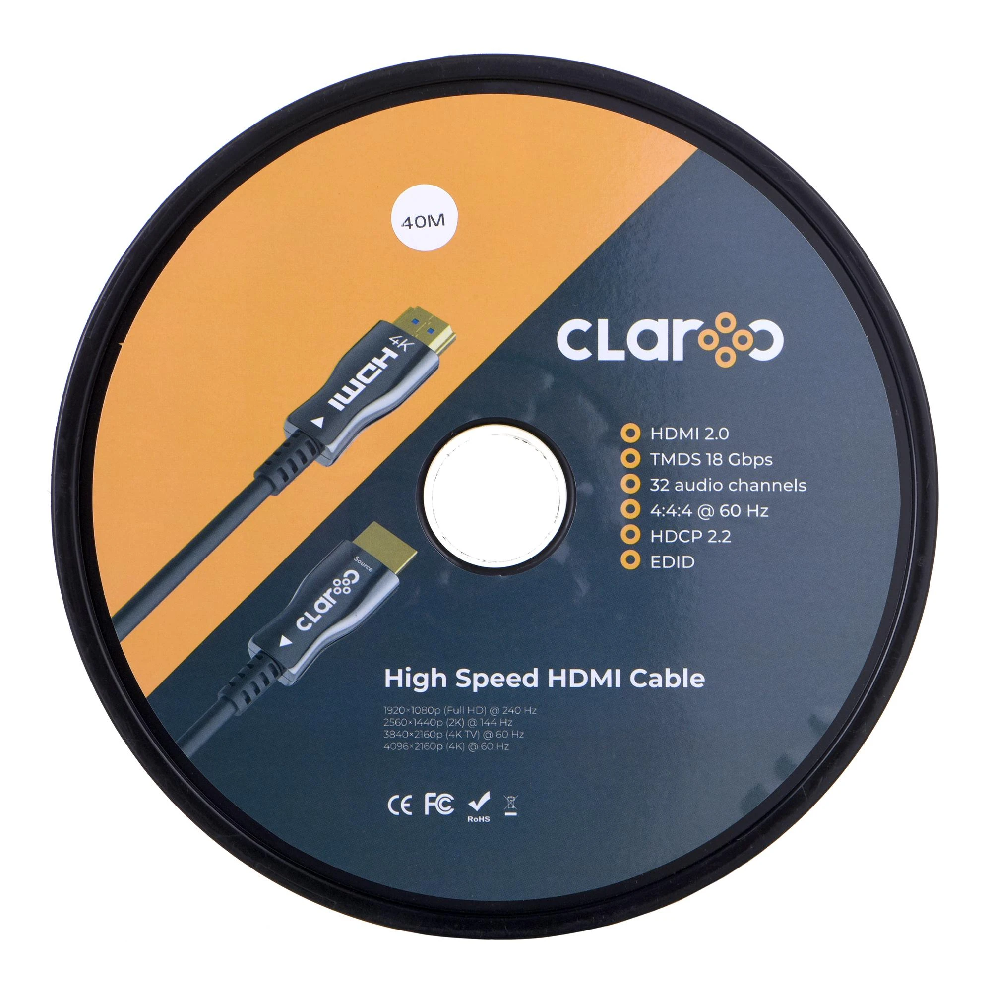 Claroc HDMI 2.0 AOC 4K@60Hz 40m