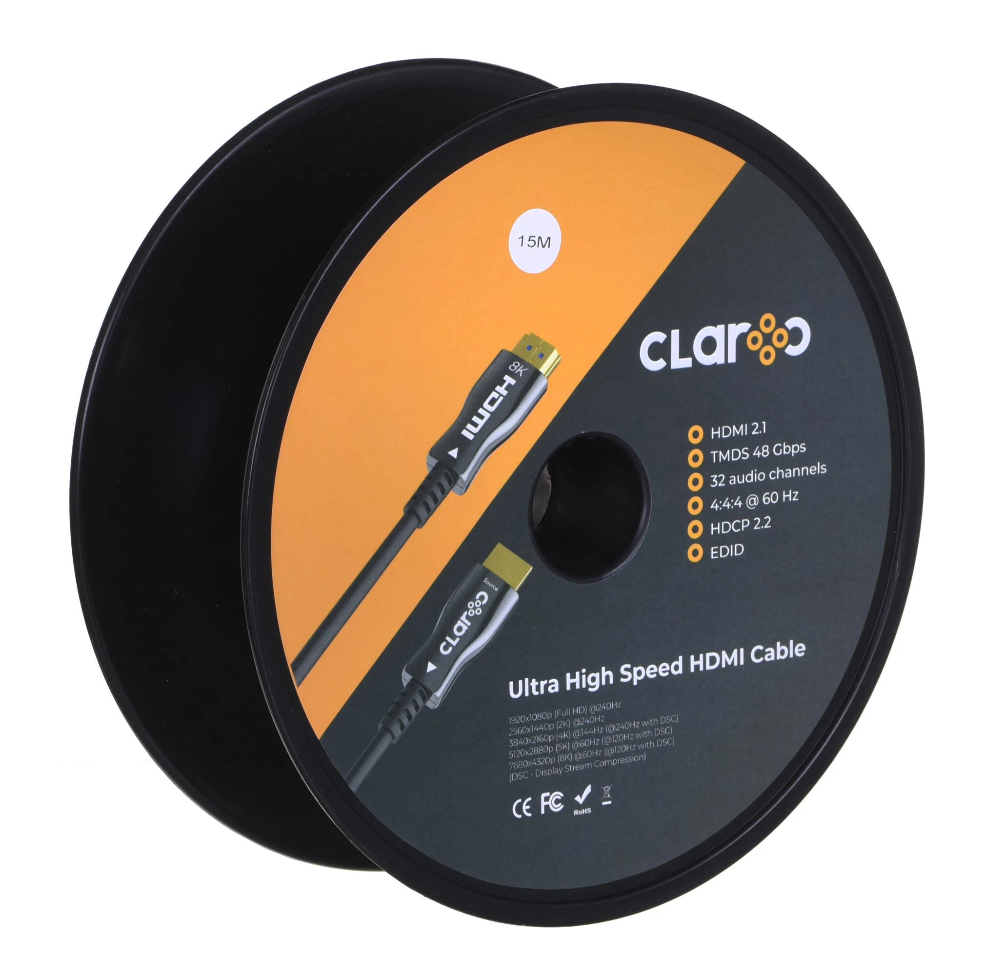 Claroc HDMI 2.1 AOC 8K 120Hz 15,0m