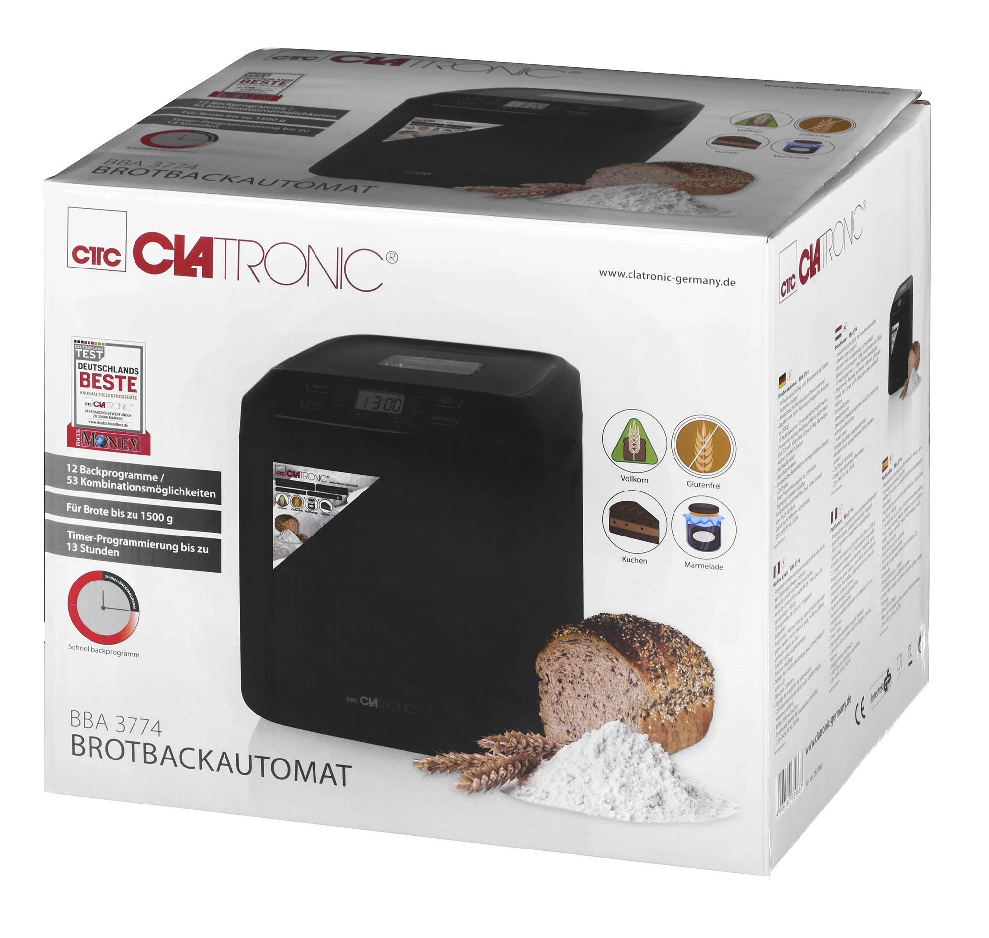 Duonkepė Clatronic duonos aparatas BBA 3774
