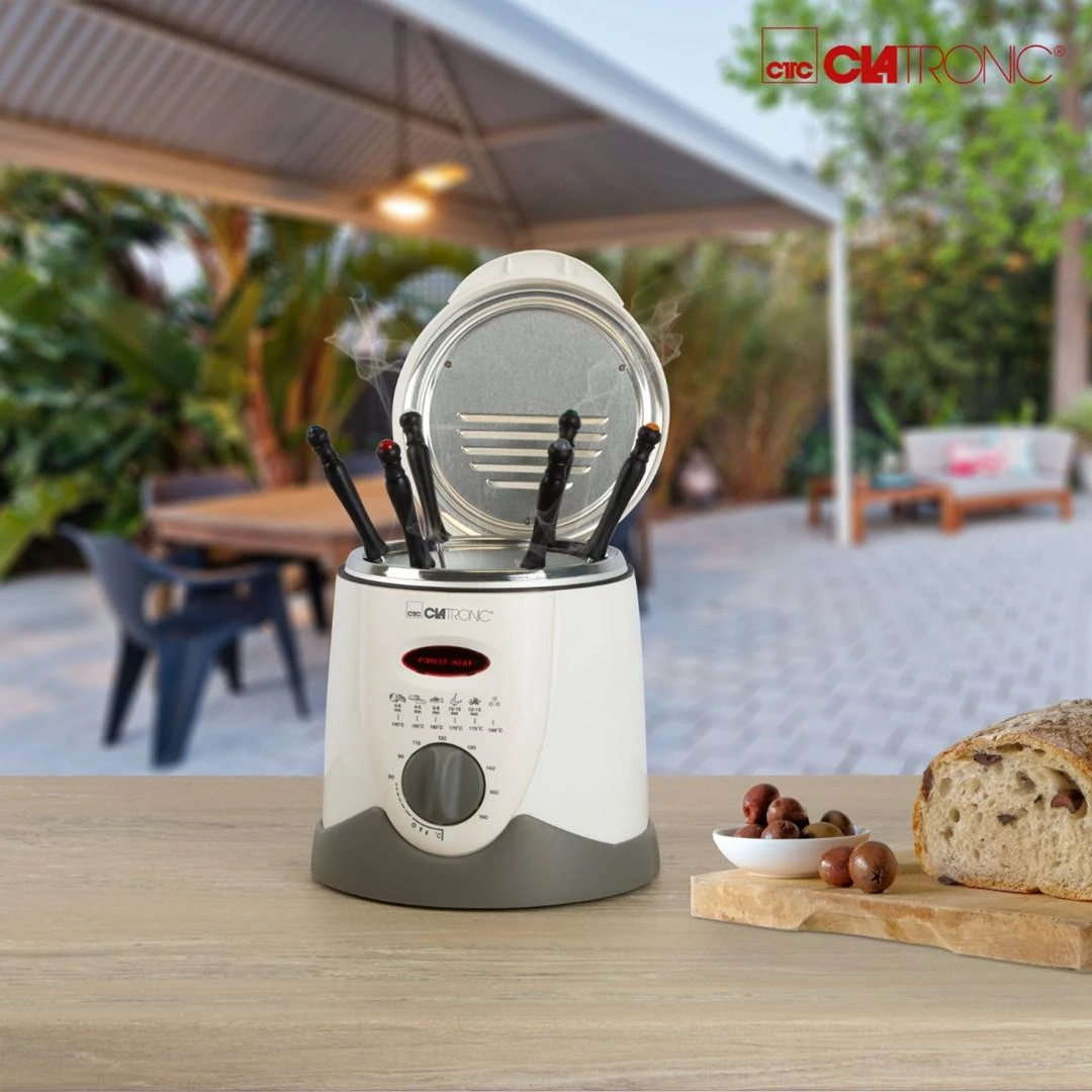 Clatronic Fondue gruzdintuvė FFR 2916 balta/pilka