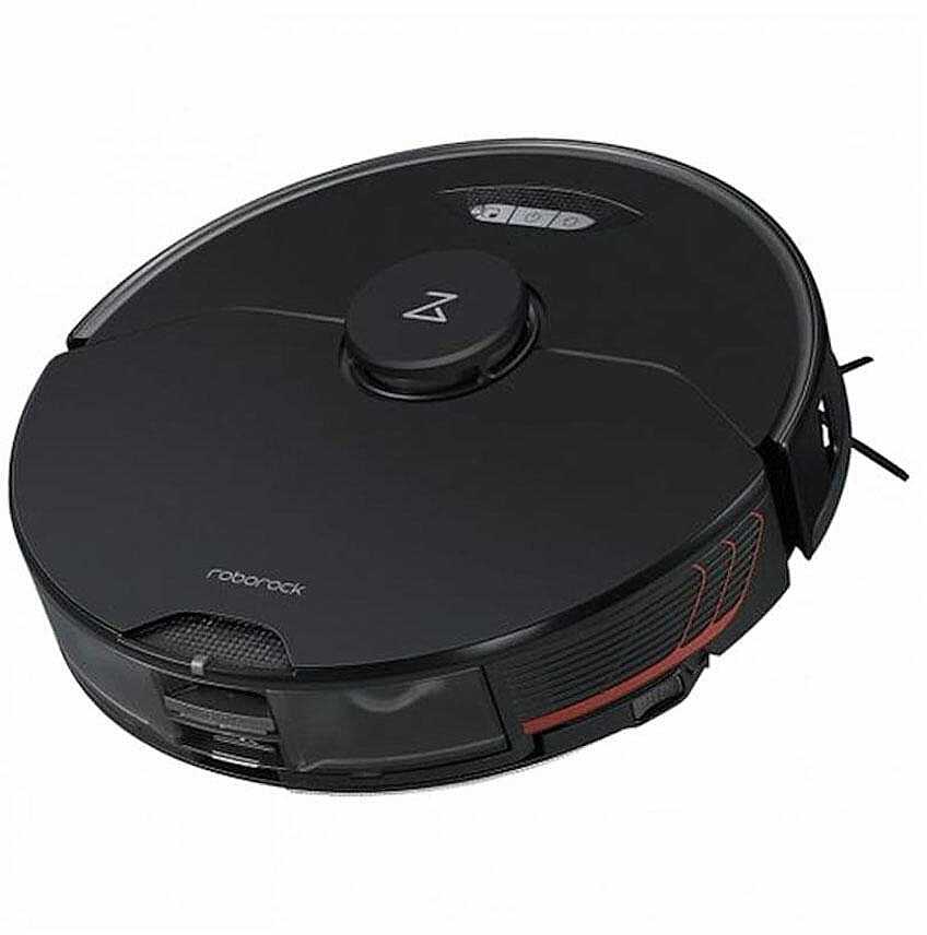 Dulkių siurblys - robotas Roborock S7 Max Ultra su automatine dulkių išsiurbimo stotelė, Juodas