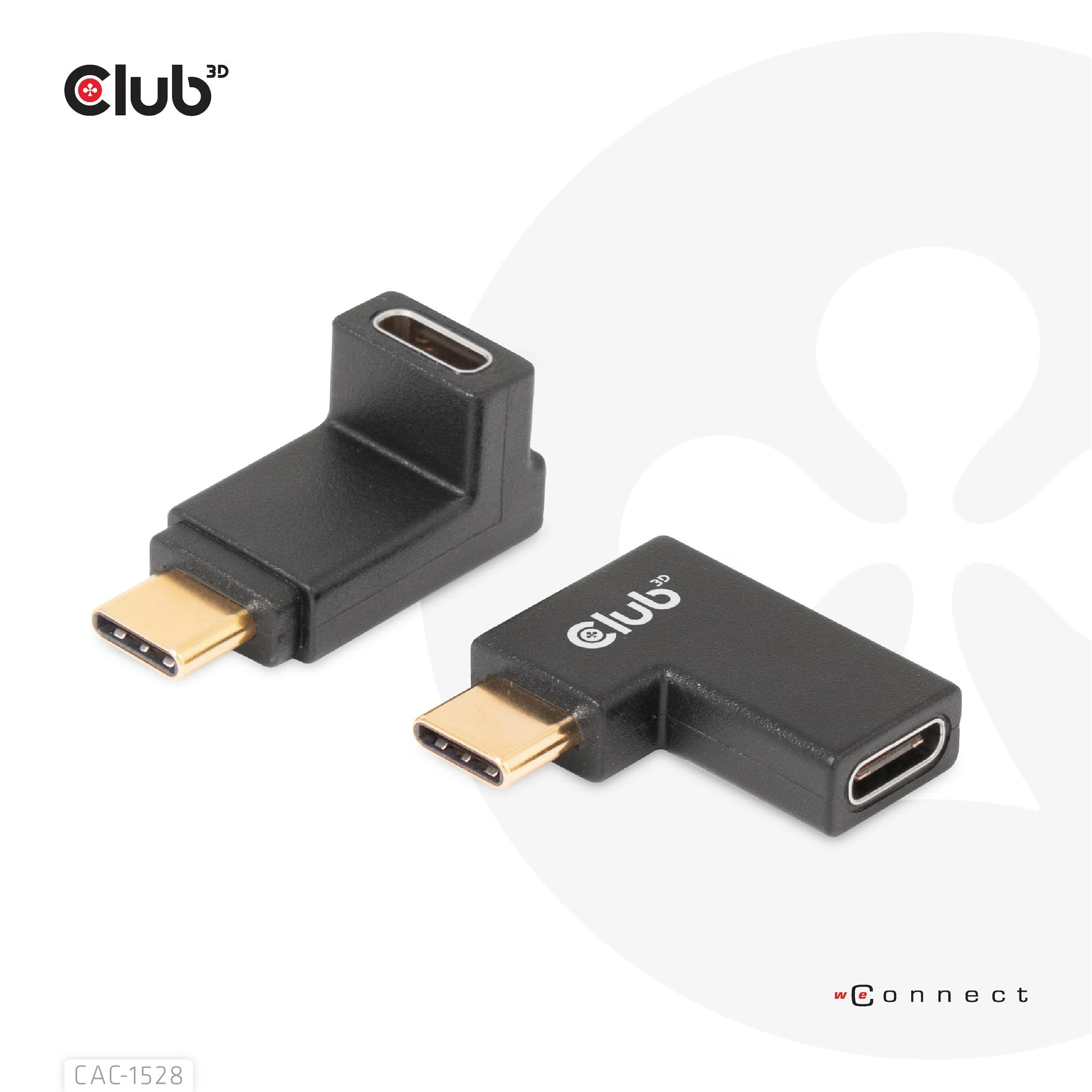 Adapteris USB Club 3D USB-C – USB-C Juodas (CAC-1528)