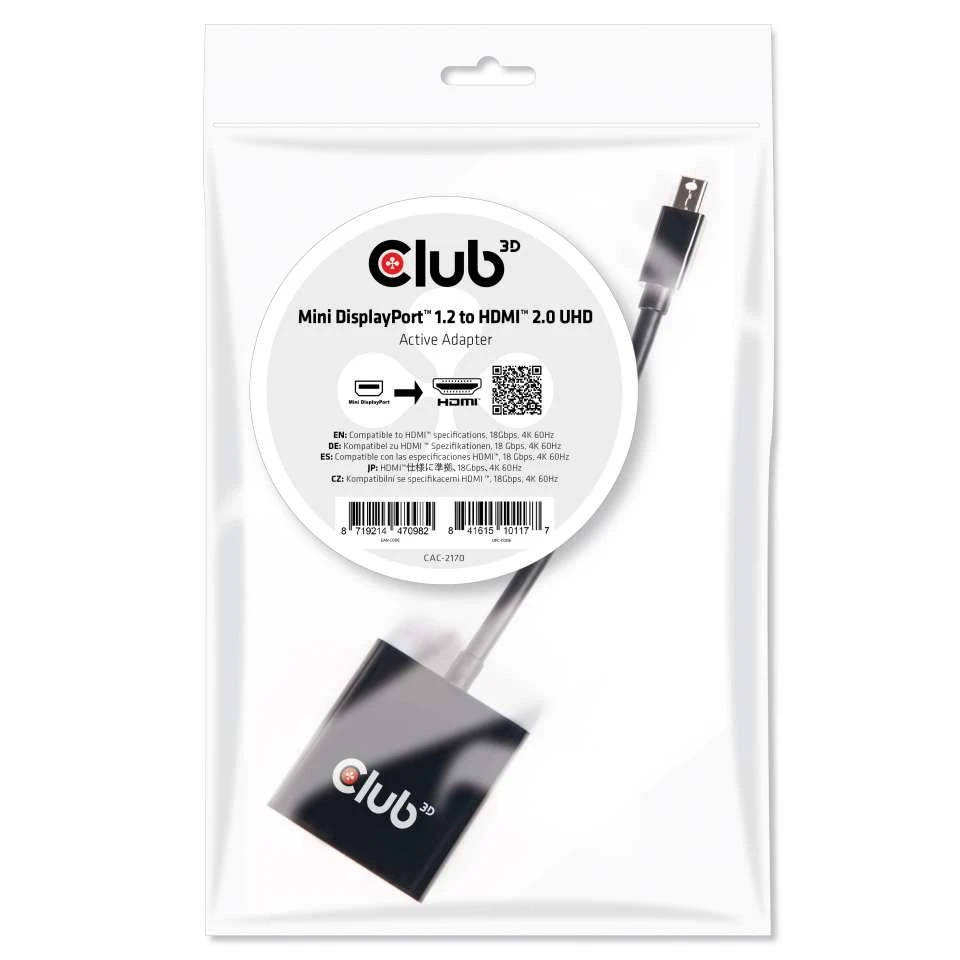 Club 3D adapteris pakuotėje