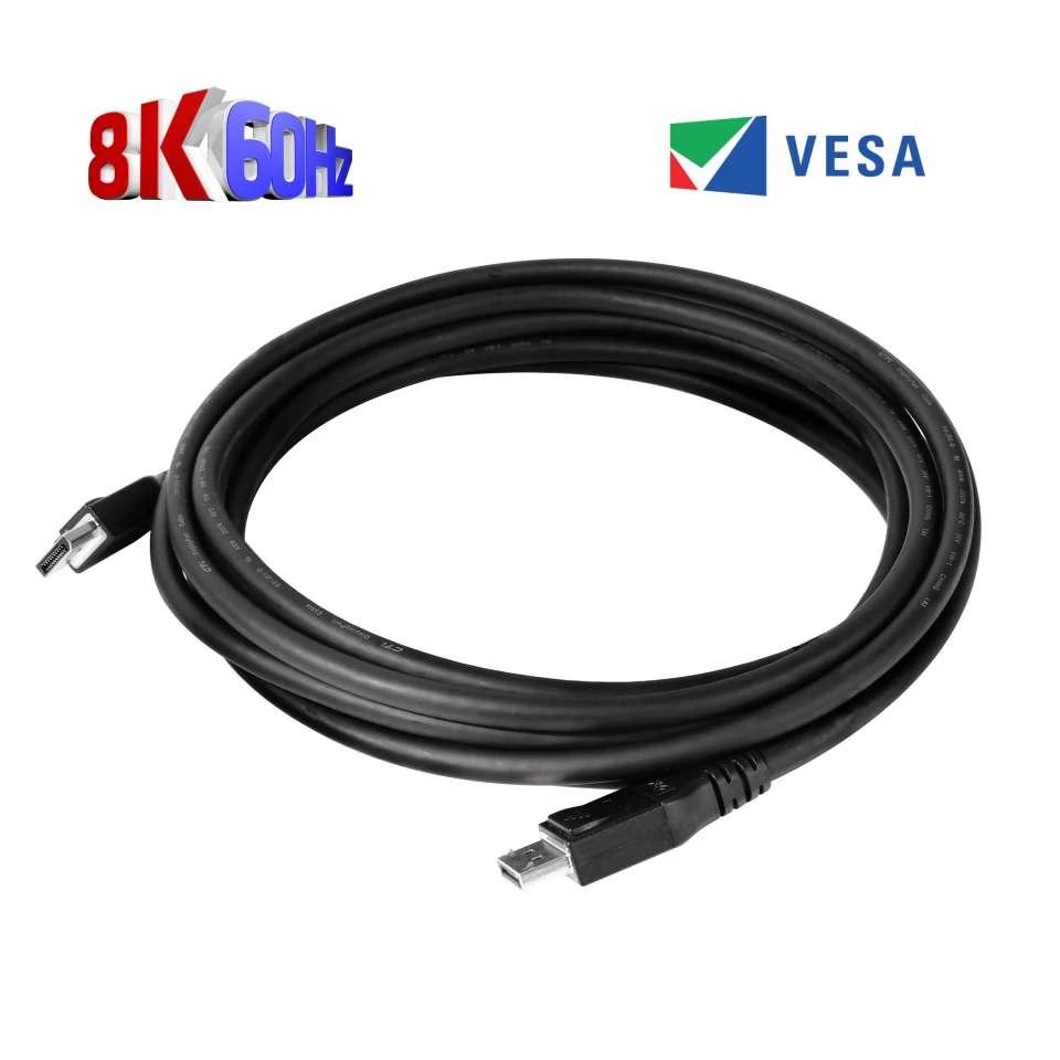 Club 3D DisplayPort 1.4 HBR3 8K60Hz DSC 1.2 Kabelis kištukinis/kištukinis – 5m