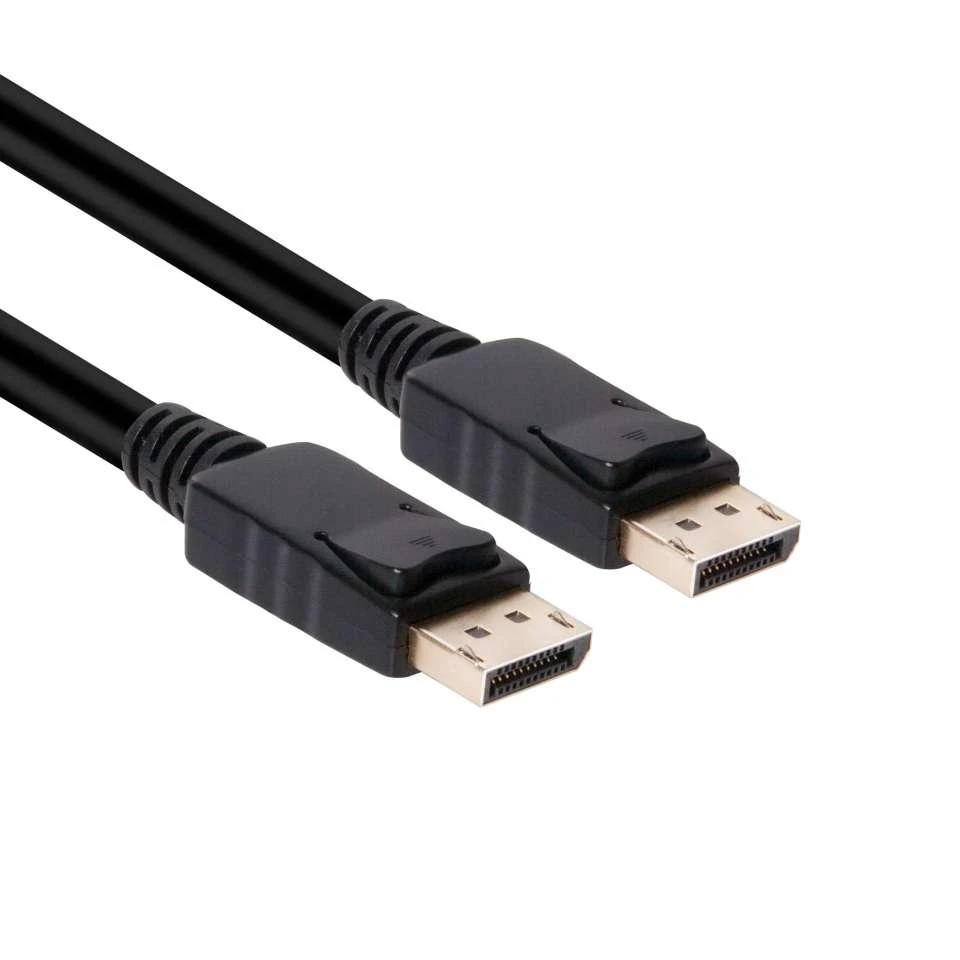 DisplayPort 1.4 laidas su fiksatoriais