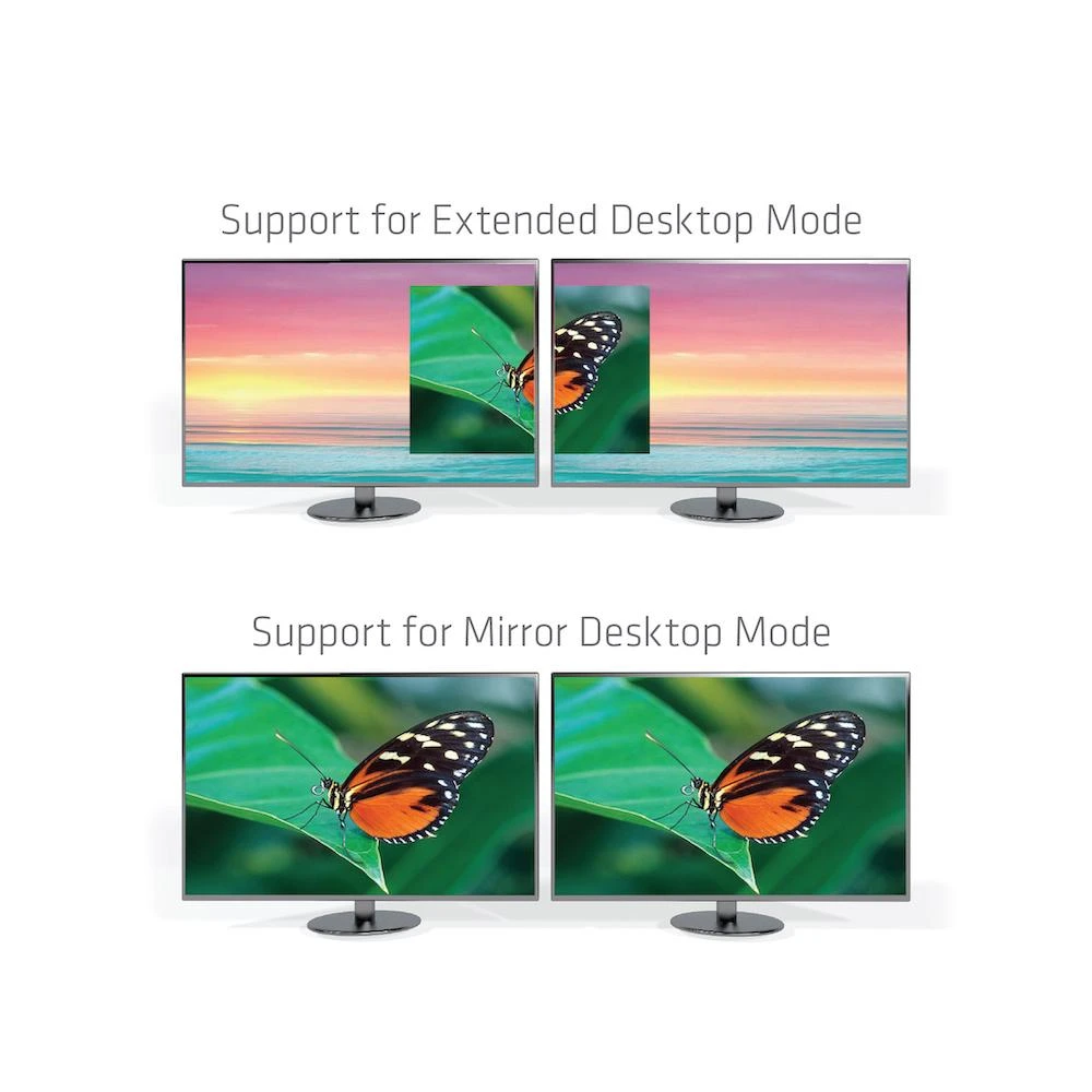 Club 3D Thunderbolt 3 į HDMI 2.0 2x monitorius 4K60Hz – 27mm