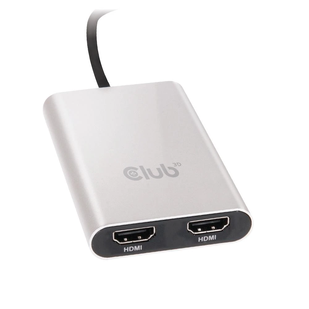 Club 3D Thunderbolt 3 į HDMI 2.0 2x monitorius 4K60Hz – 27mm