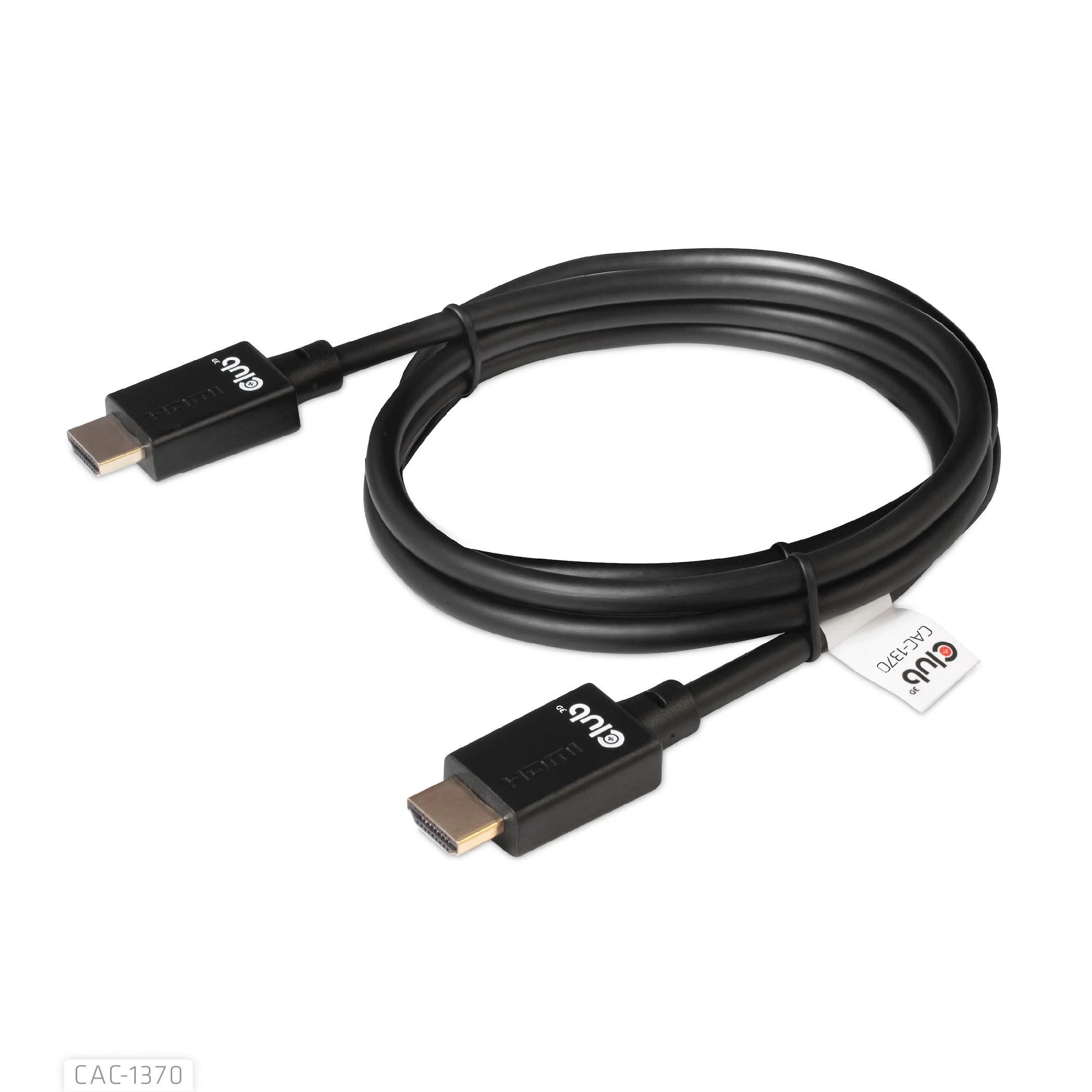 Club 3D HDMI 2.1 Kabelis 1,5 m itin didelės spartos 4K120Hz, 8K60Hz St./St. juodas