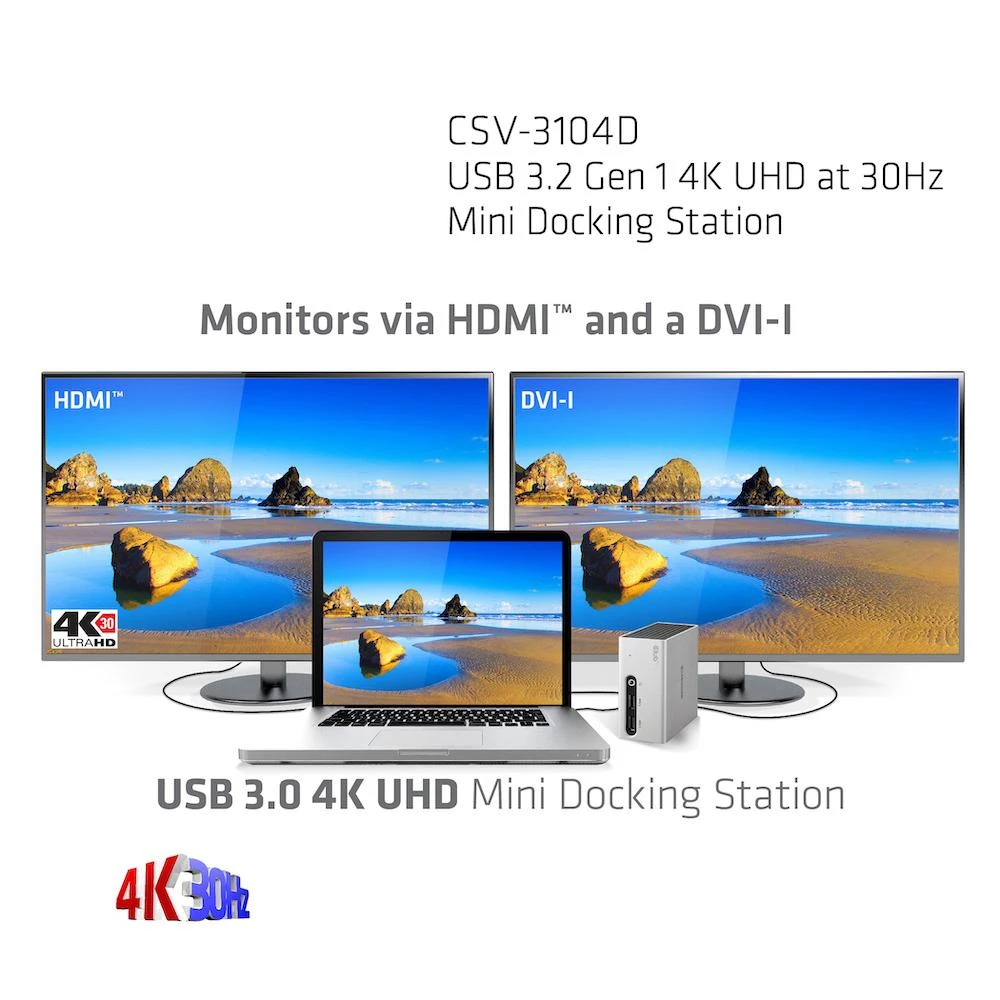 Club 3D CLUB3D SenseVision USB 3.0 4K UHD mini prijungimo stotis