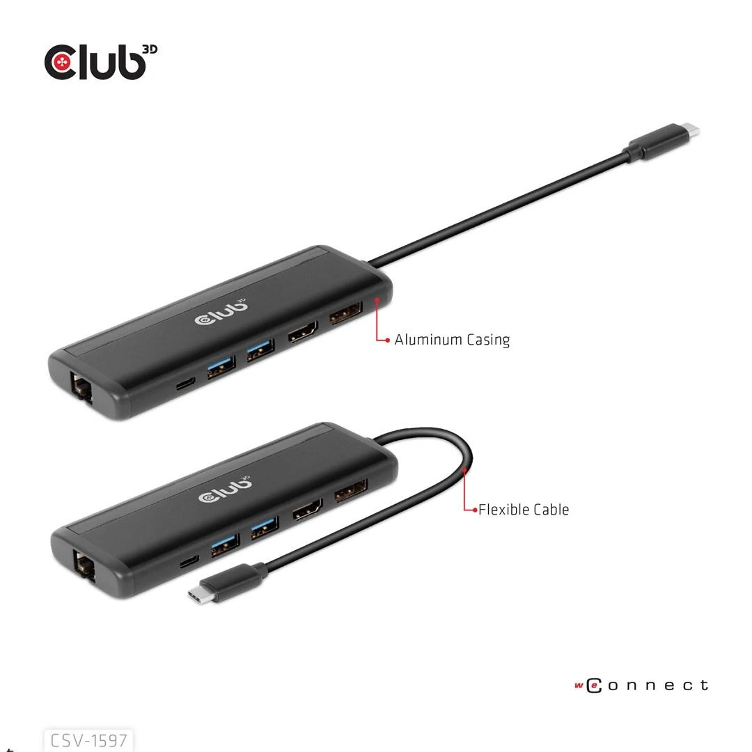 Club 3D USB-C stotis / replikatorius (CSV-1597)