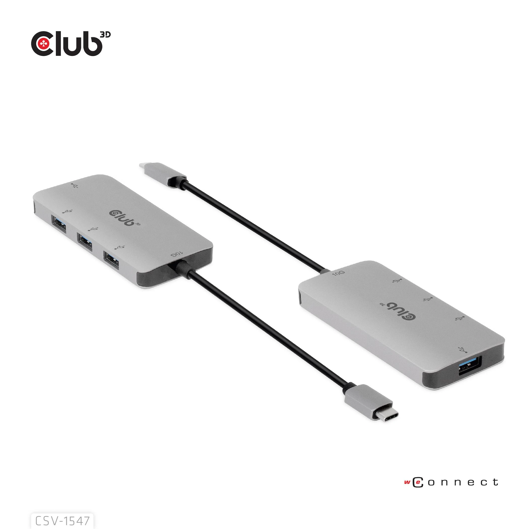 Club 3D USB-C šakotuvas, dviejų įrenginių komplektas