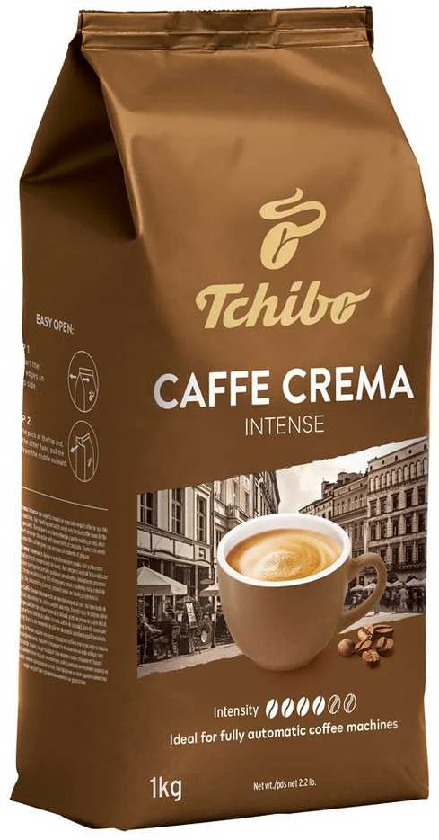 Kavos pupelės Tchibo Cafe Crema Intense 1kg
