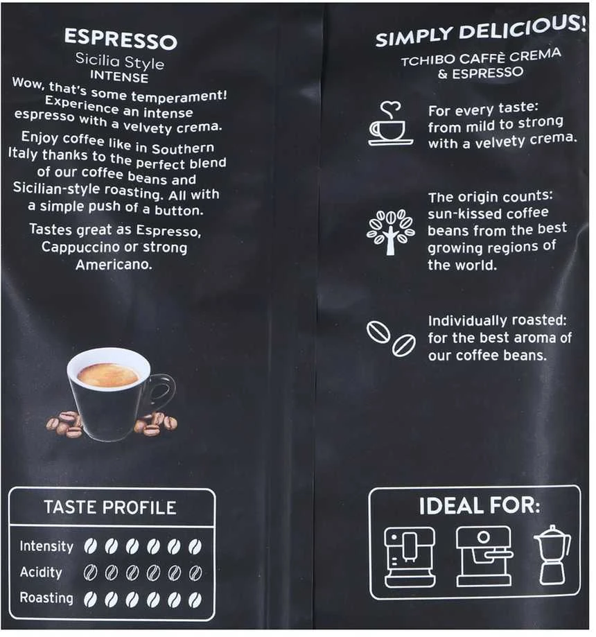 Kavos pupelės Tchibo Espresso Sicilia Style 1kg