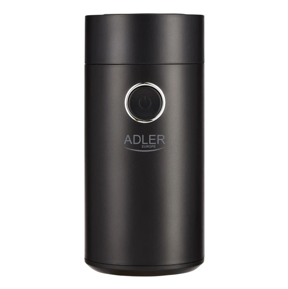 Kavamalė Adler | Kavos malūnėlis | AD4446bs | 150 W | Kavos pupelių talpa 75 g | Dangčio apsauginis jungiklis | Juodas