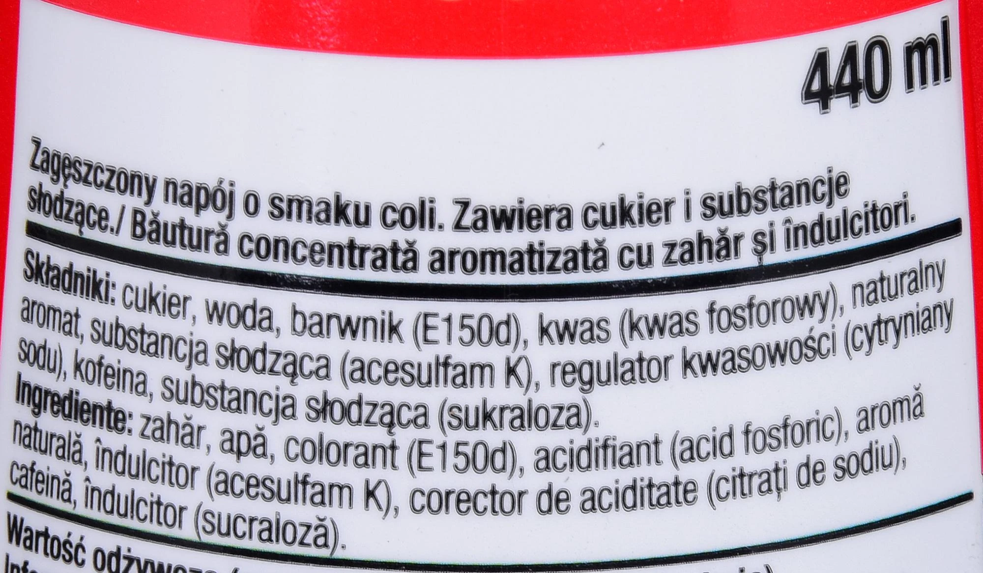 Kolos skonio SodaStream Cola sirupas, 440ml
