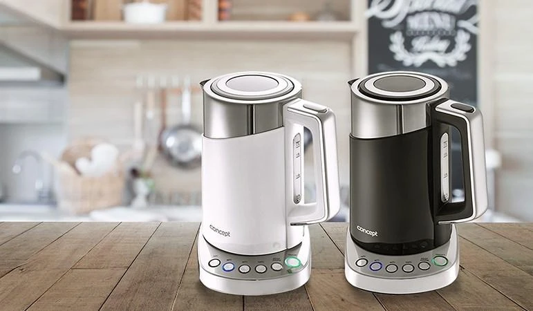 Concept RK3171 electric virdulys 1.7 L 2200 W Juodas, Metallic