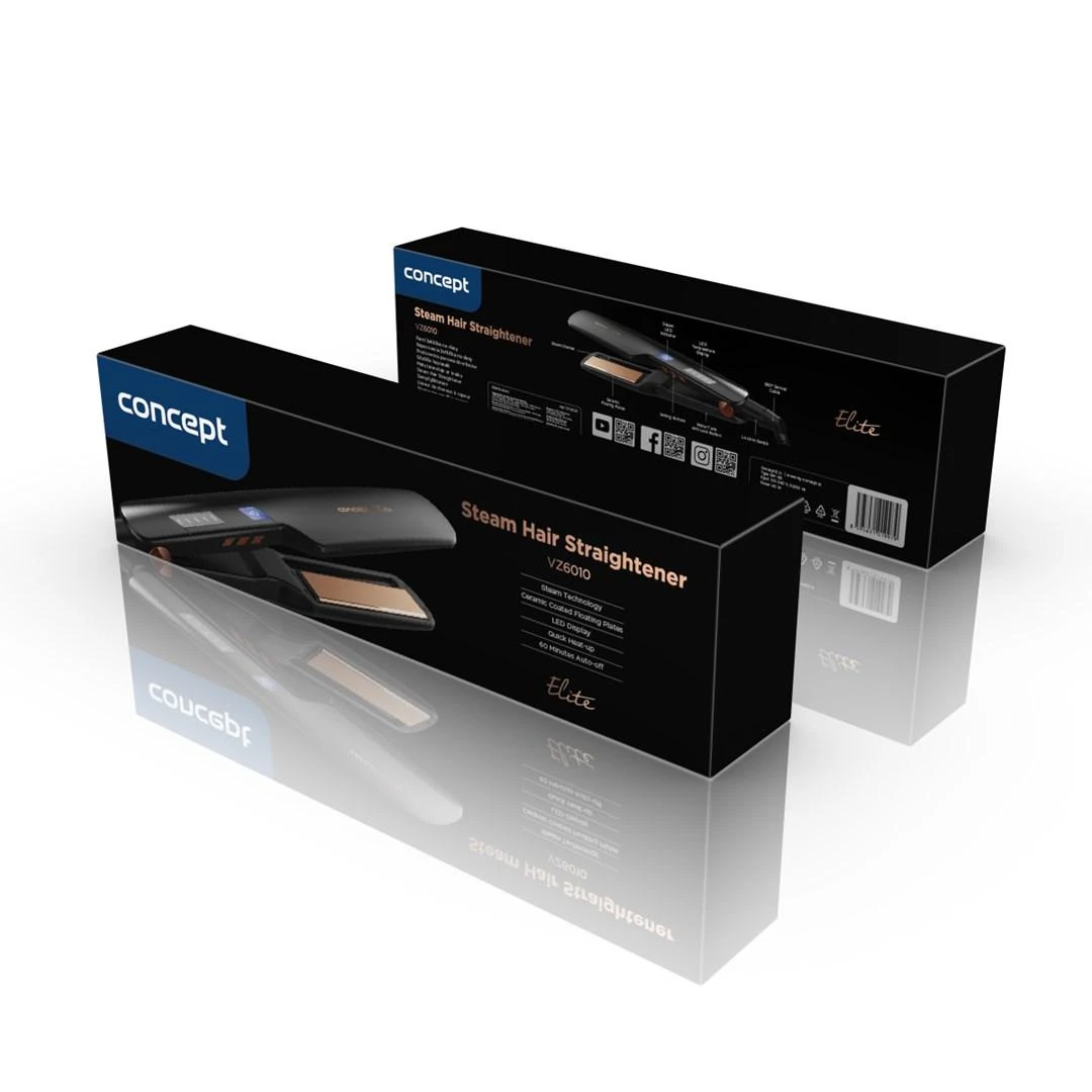 Concept "Elite Steam Boost VZ6010" plaukų tiesintuvas