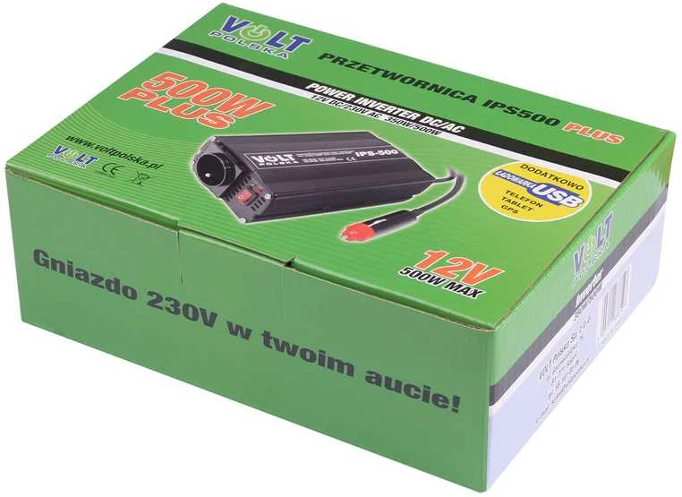 Inverteris Volt IPS-500 Plus - 12VDC/230VAC 350/500W