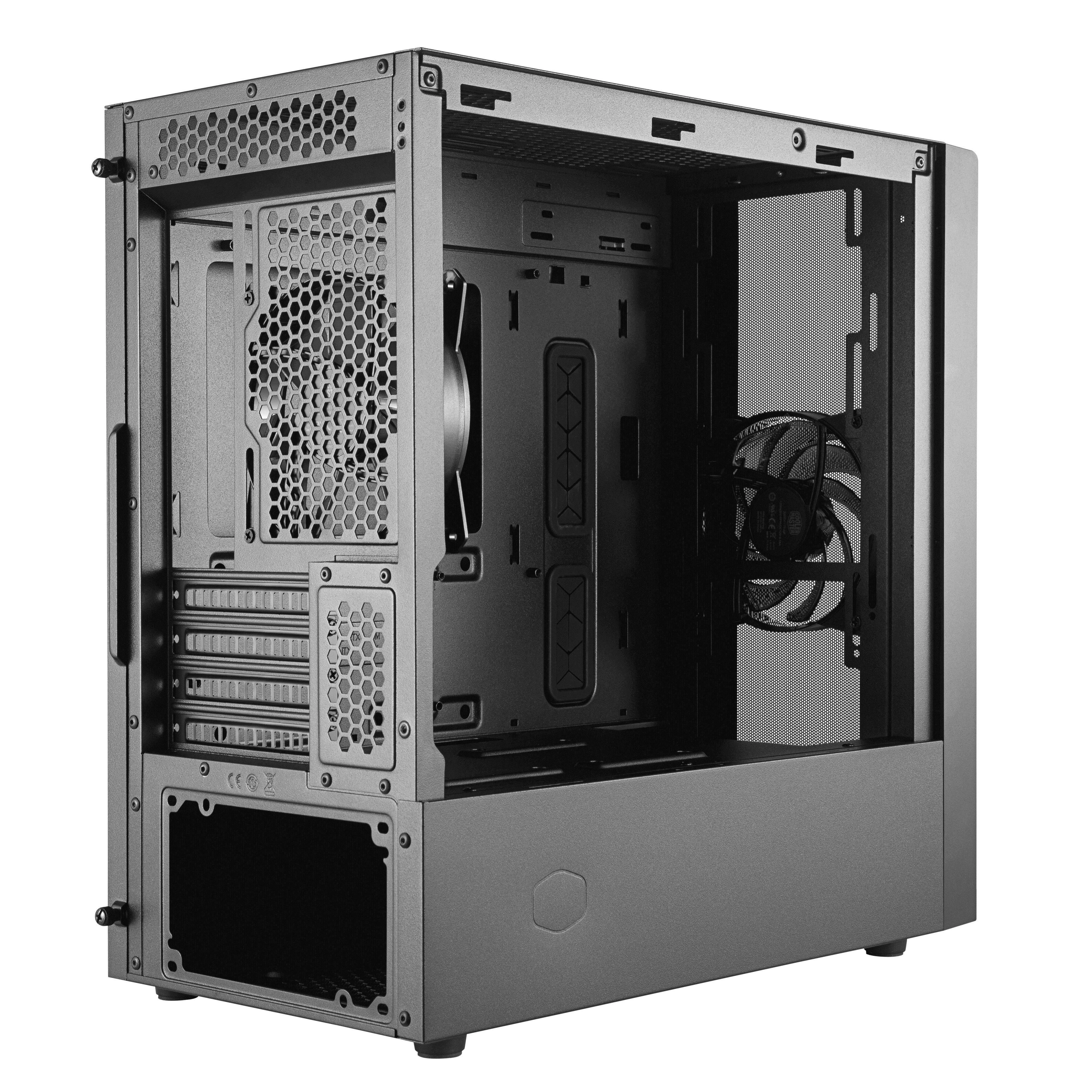 Cooler Master MasterBox NR400 be ODD MCB-NR400-KGNN-S00 Juodas, Micro ATX, Mini ITX, Maitinimo blokas Komplektuojamas Ne