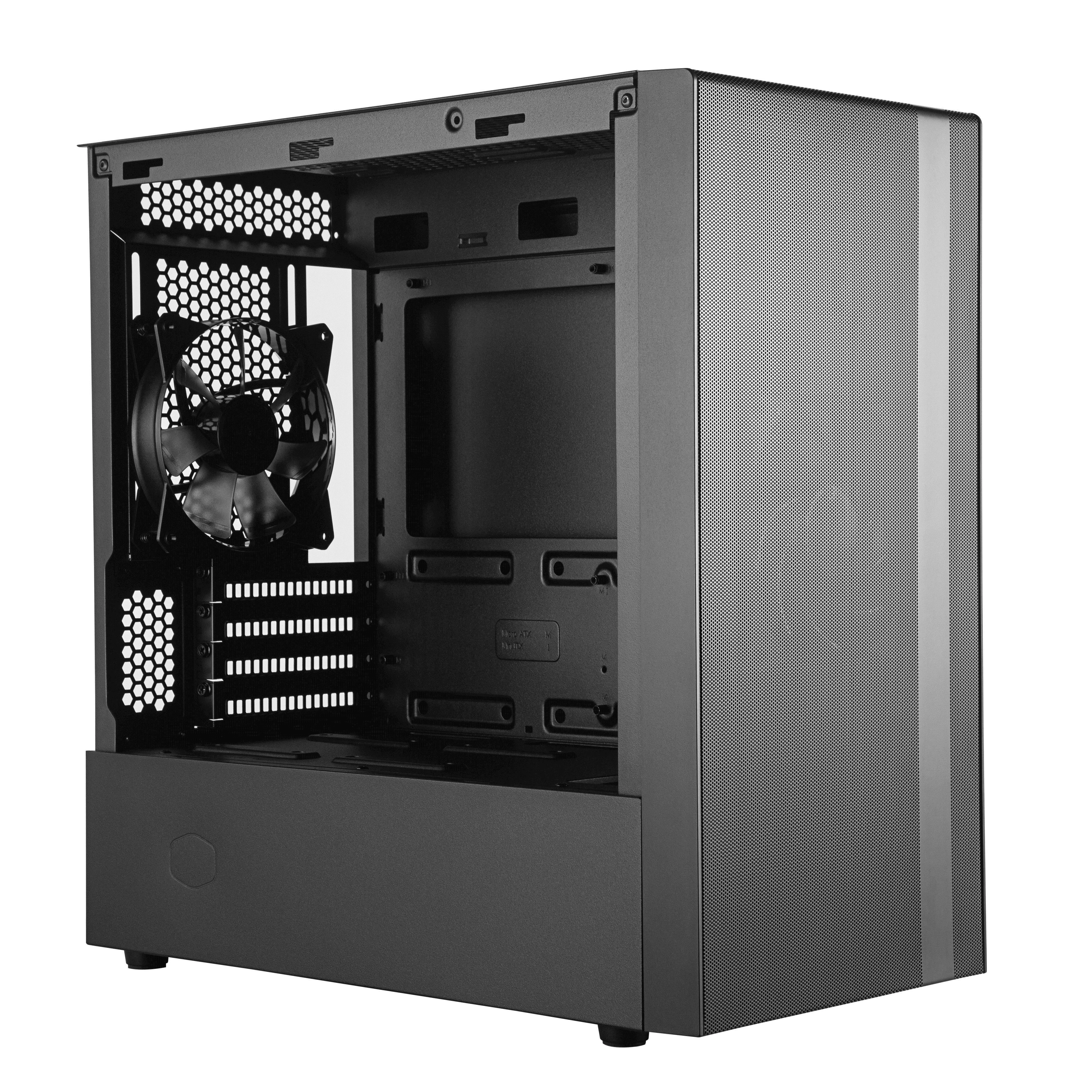Cooler Master MasterBox NR400 be ODD MCB-NR400-KGNN-S00 Juodas, Micro ATX, Mini ITX, Maitinimo blokas Komplektuojamas Ne