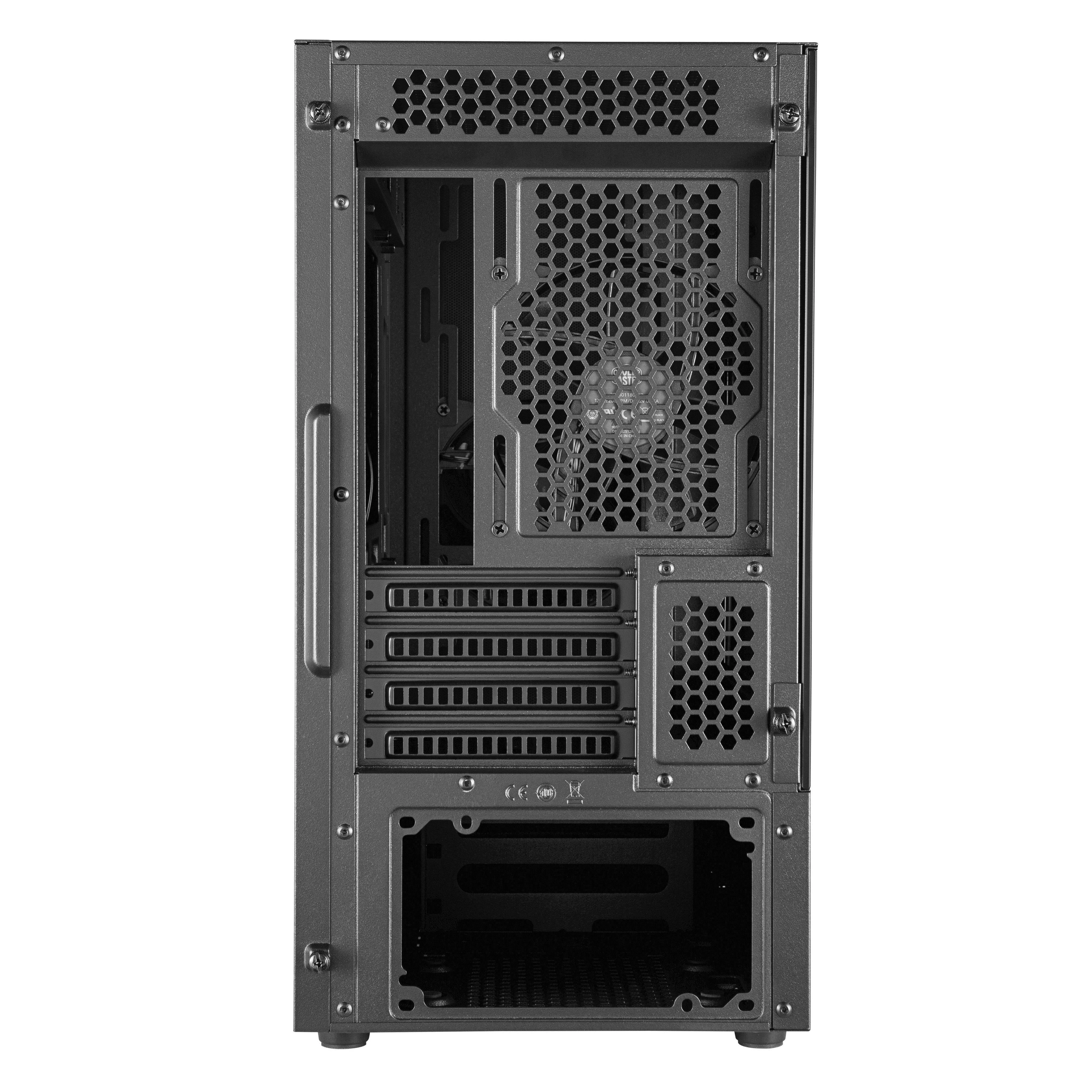 Cooler Master MasterBox NR400 be ODD MCB-NR400-KGNN-S00 Juodas, Micro ATX, Mini ITX, Maitinimo blokas Komplektuojamas Ne