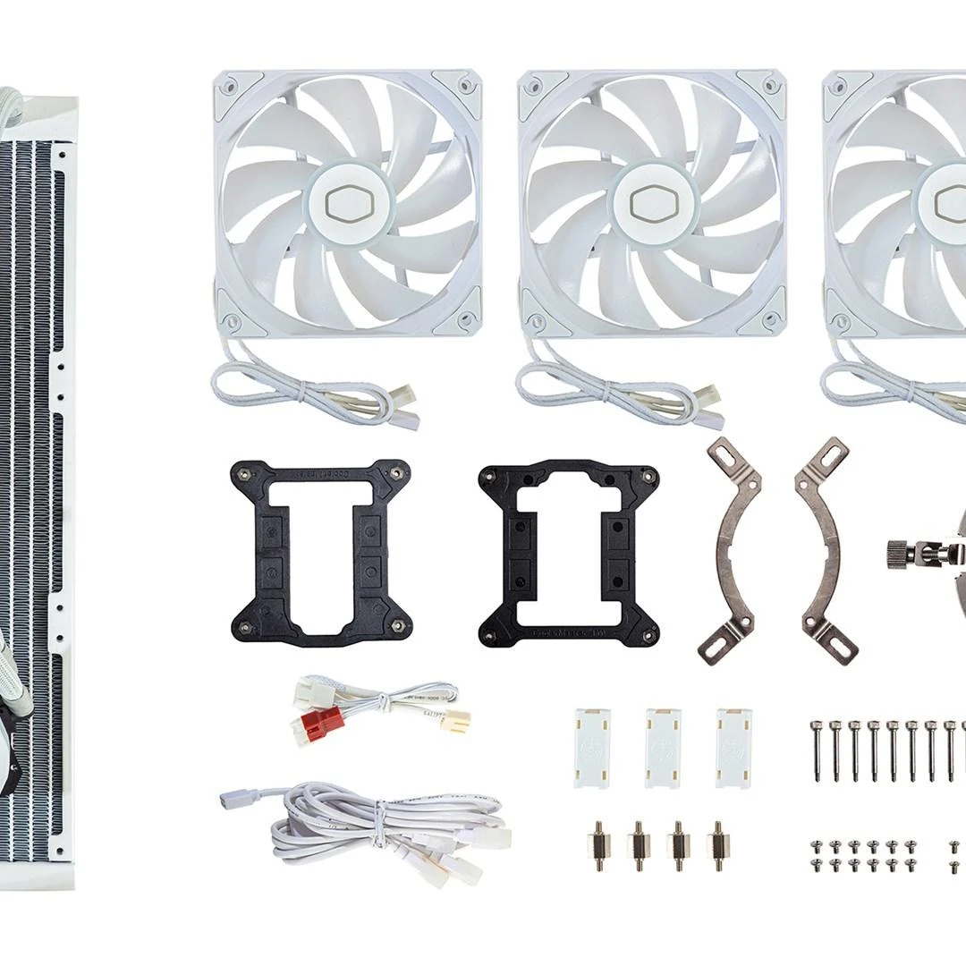 COOLER MASTER CPU vandens aušinimas Masterliquid 360L Core ARGB Baltas