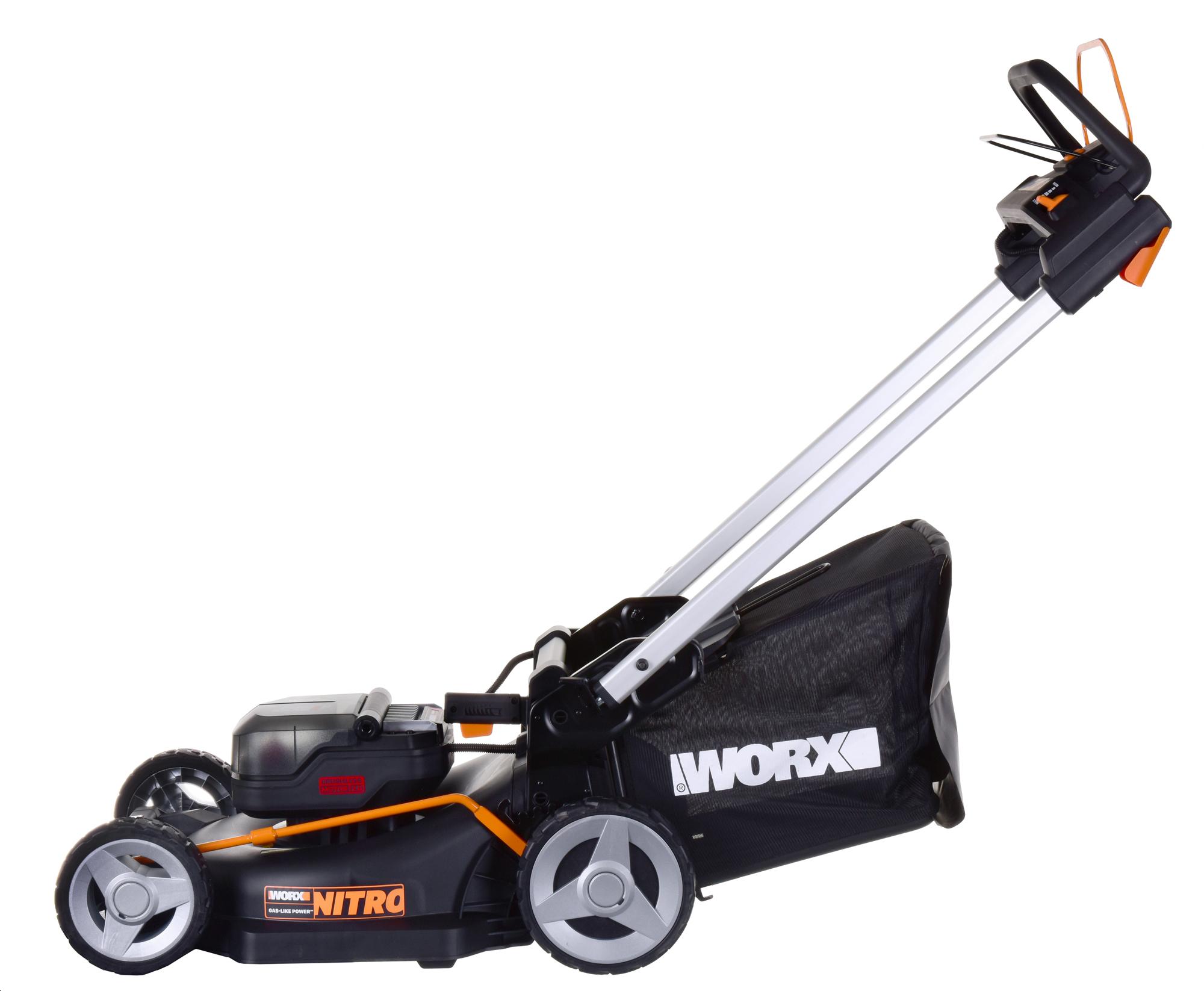 Akumuliatorinė savaeigė vejapjovė Worx WG749E; 2x20 V; 2x4,0 Ah akum.