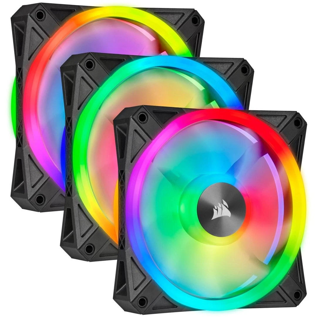 Auš. Corsair iCUE QL140 RGB CO-9050100-W