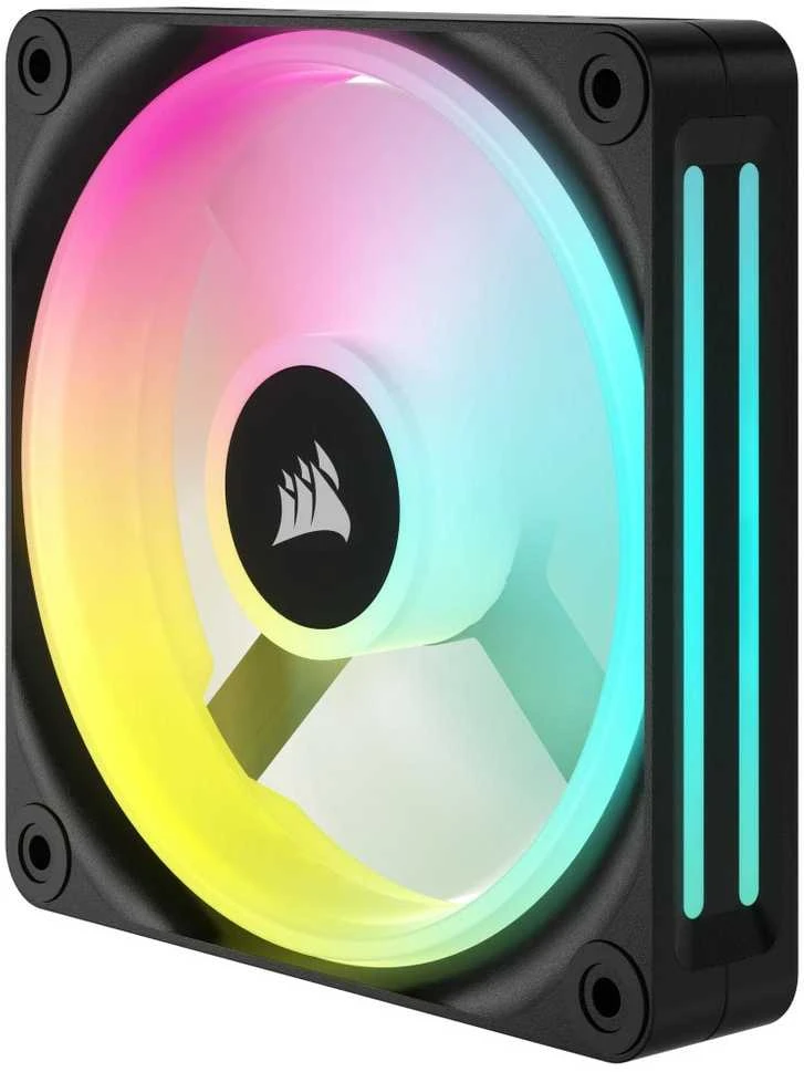 Vienas CORSAIR iCUE LINK QX120 RGB 120 mm magnetinio kupolo ventiliatorius