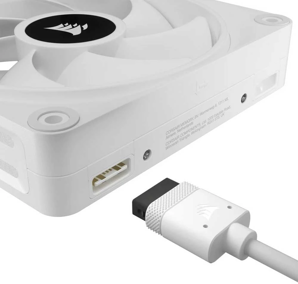 Corsair iCUE LINK QX120 RGB 3-pack + Hub CO-9051006-WW Baltas