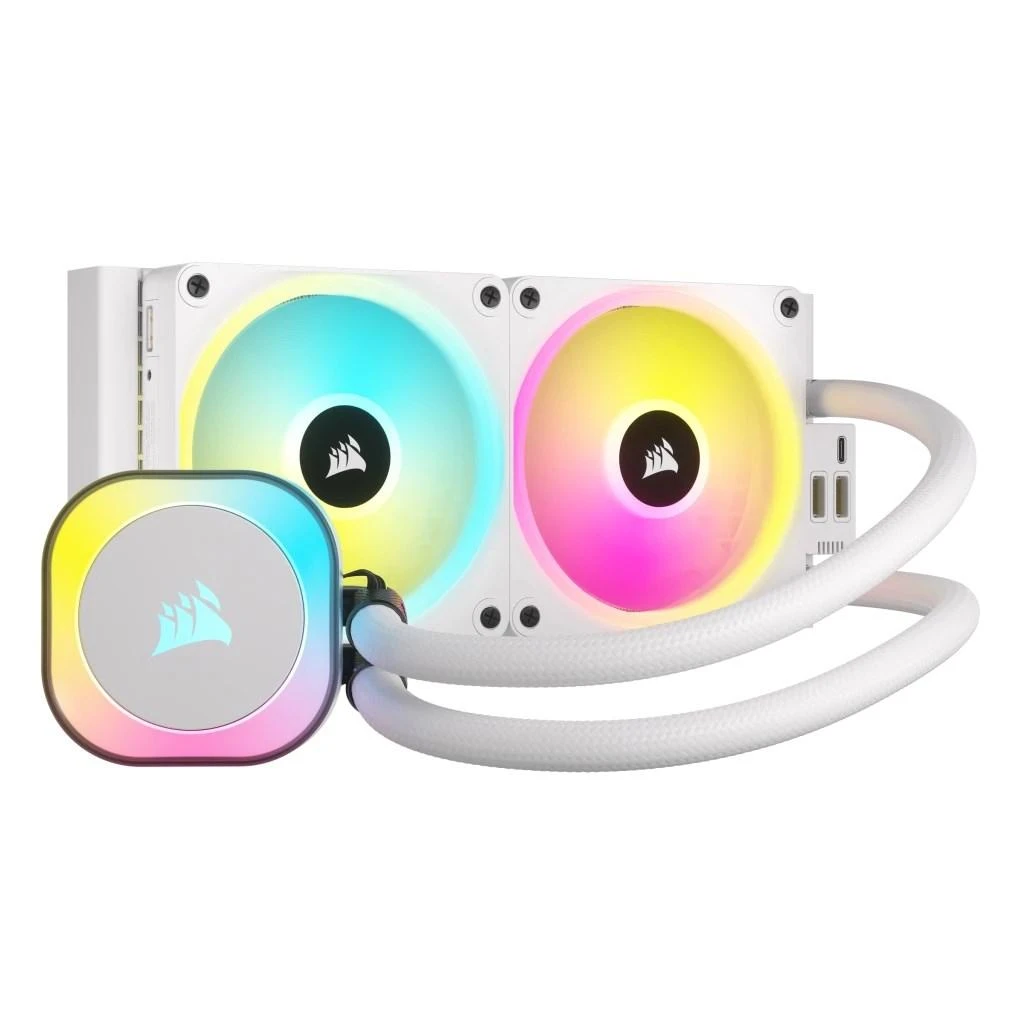 Corsair iCUE LINK H100i skysčio aušintuvas su RGB apšvietimu