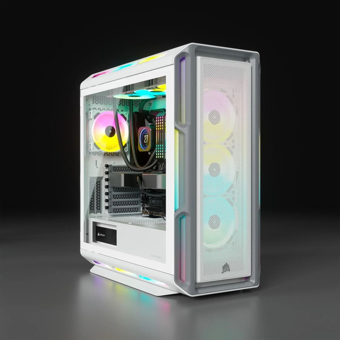 Corsair iCUE 5000T RGB grūdintas stiklas Baltas CC-9011231-WW