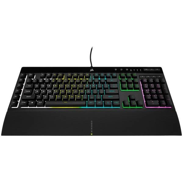 Žaidimų klaviatūra Corsair K55 RGB Pro su 5 zonų RGB pašvietimu, ENG išdėstymas