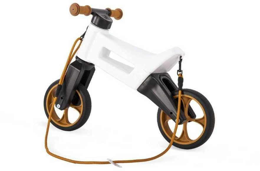 Balansinis dviratukas Funny Wheels Rider SuperSport, 2 viename, perlamutro/rudos spalvos