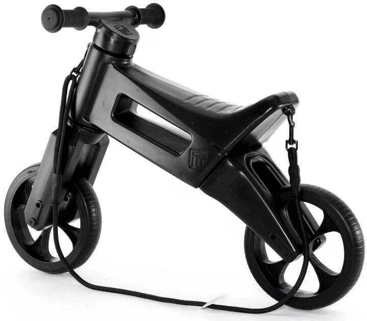 Juodas Funny Wheels balansinis dviratukas