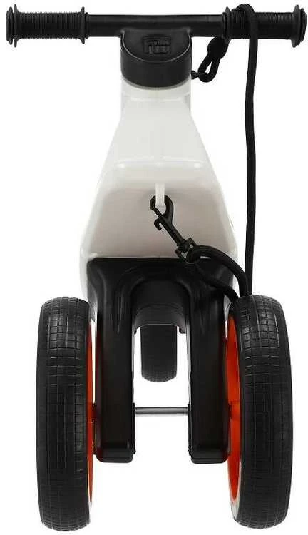 Balansinis dviratukas Funny Wheels Rider SuperSport, 2 viename, baltas/oranžinis
