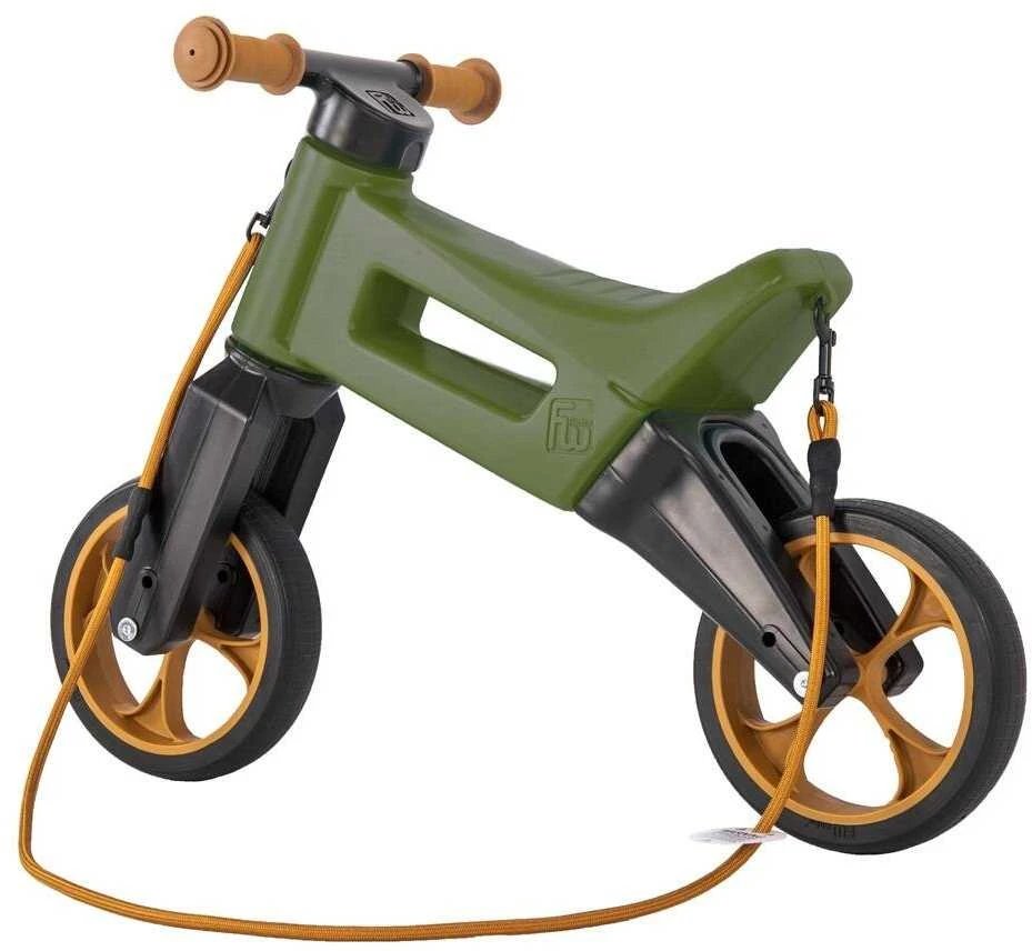 Balansinis dviratukas Funny Wheels Rider SuperSport, 2 viename, khaki spalvos