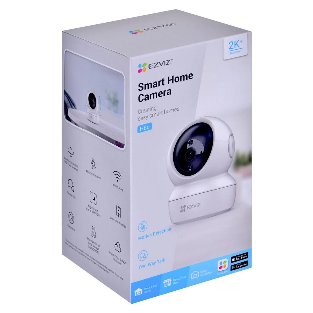 IP Kamera - EZVIZ H6C 2K+ Belaidė Balta Vidinė