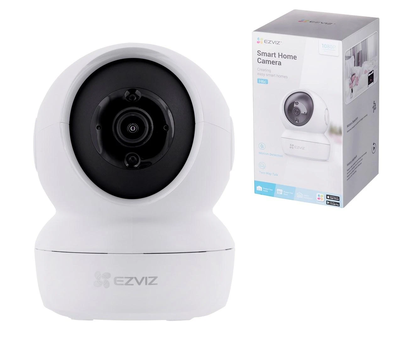 EZVIZ | IP kamera | CS-H6c | PTZ | 2 MP | 4 mm | Maitinimas per Ethernet (PoE) | IP20 | H.264 | „Micro SD“, maks. 256 GB