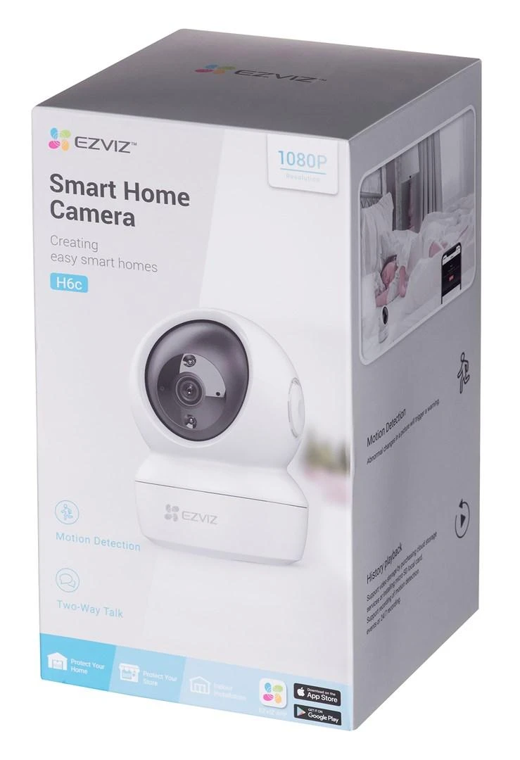 EZVIZ | IP kamera | CS-H6c | PTZ | 2 MP | 4 mm | Maitinimas per Ethernet (PoE) | IP20 | H.264 | „Micro SD“, maks. 256 GB