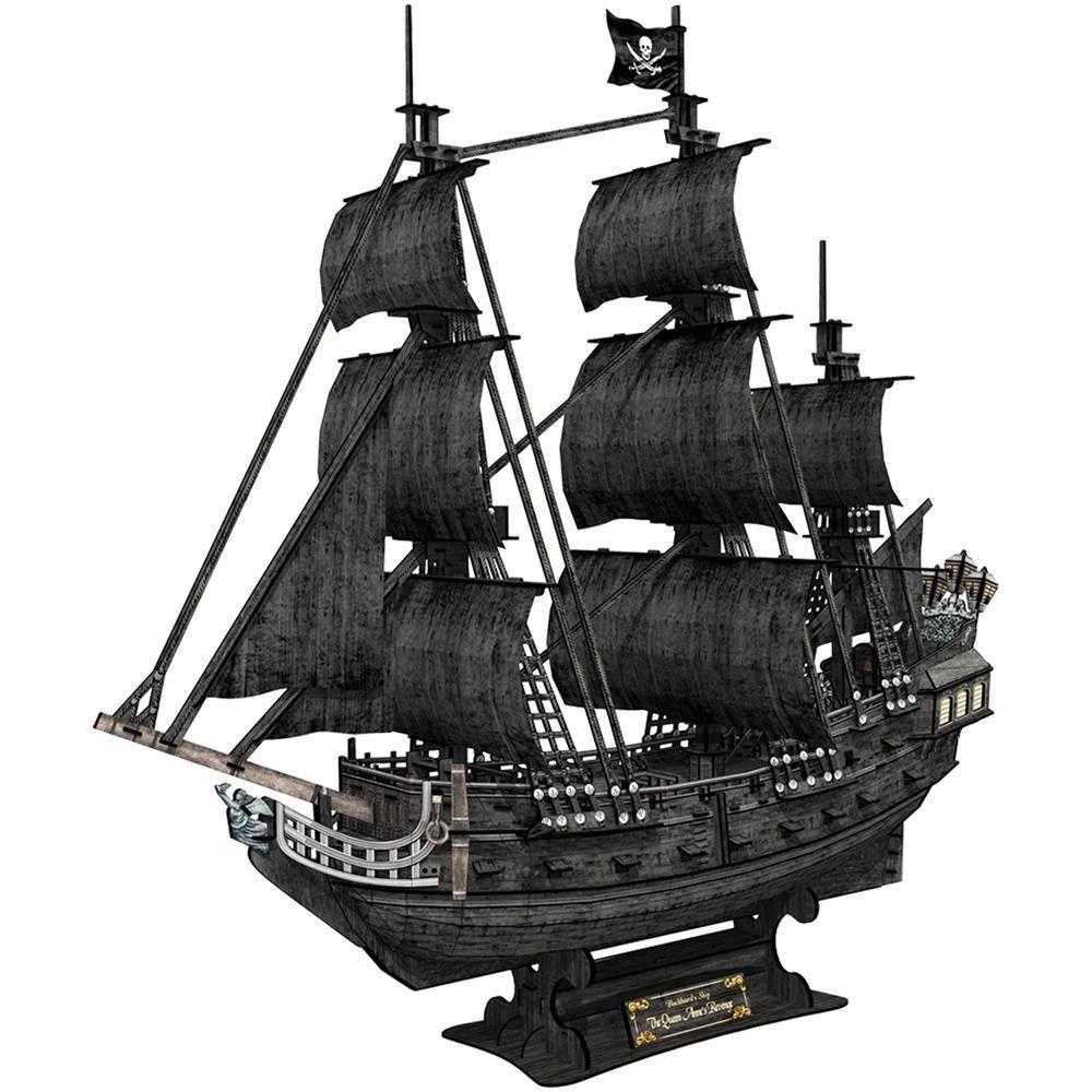 CUBICFUN 3D dėlionė Piratų laivas „Karalienė Ana“ aprašymas - Prekės nuotrauka