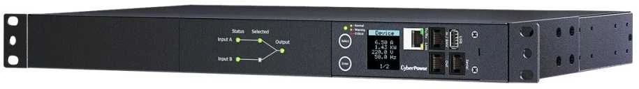 CYBERPOWER PDU44005 ĮJUNGTAS ATS 230V/16A 1U 8xIEC C13 2x IEC C19 lizdai