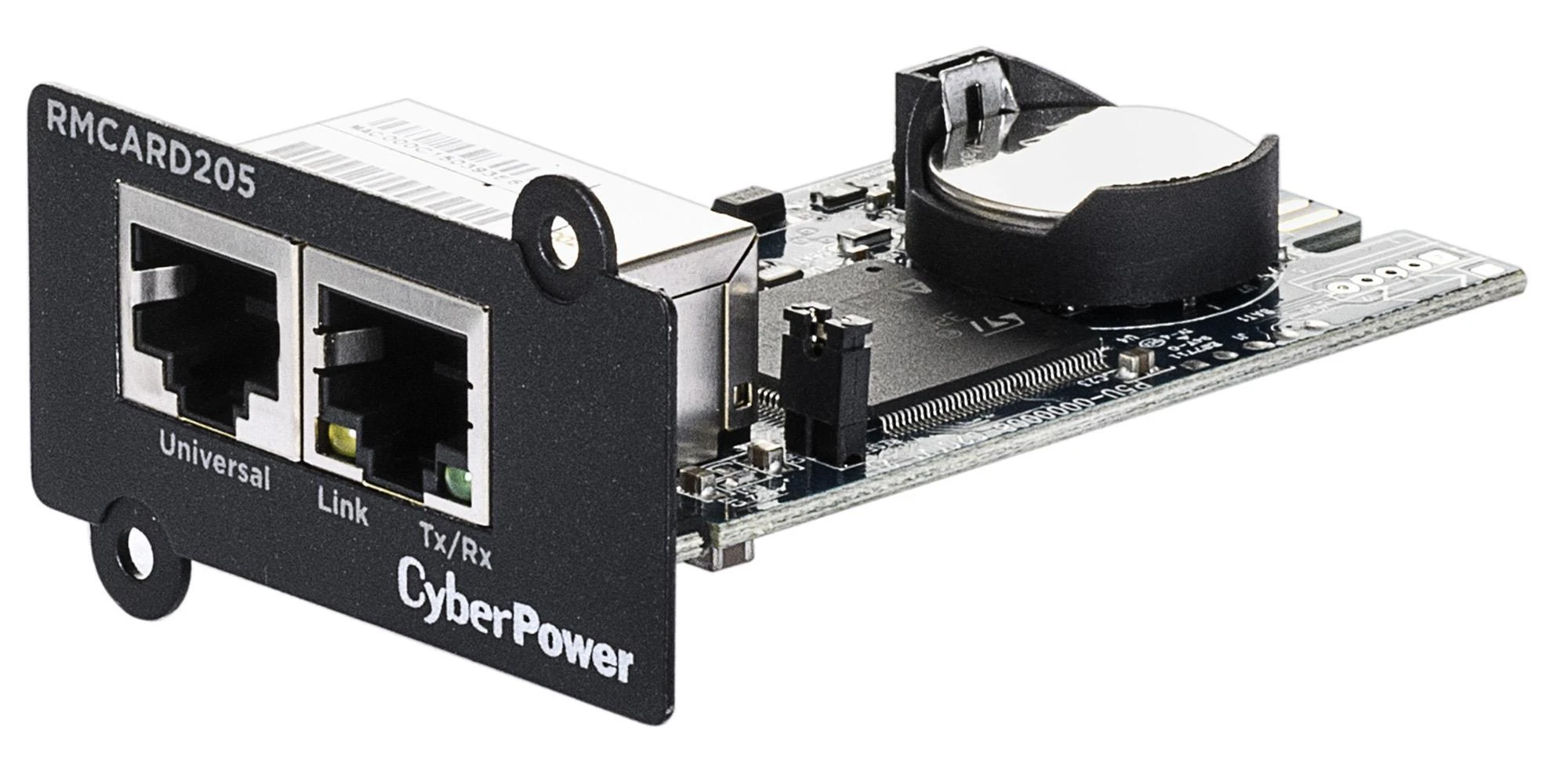 CYBERPOWER RMCARD205 tinklo plokštė, skirta SNMP SLOT, suderinamai su OR ir PR serijos dviejų jungčių tinklu ir aplinkos jutikliu