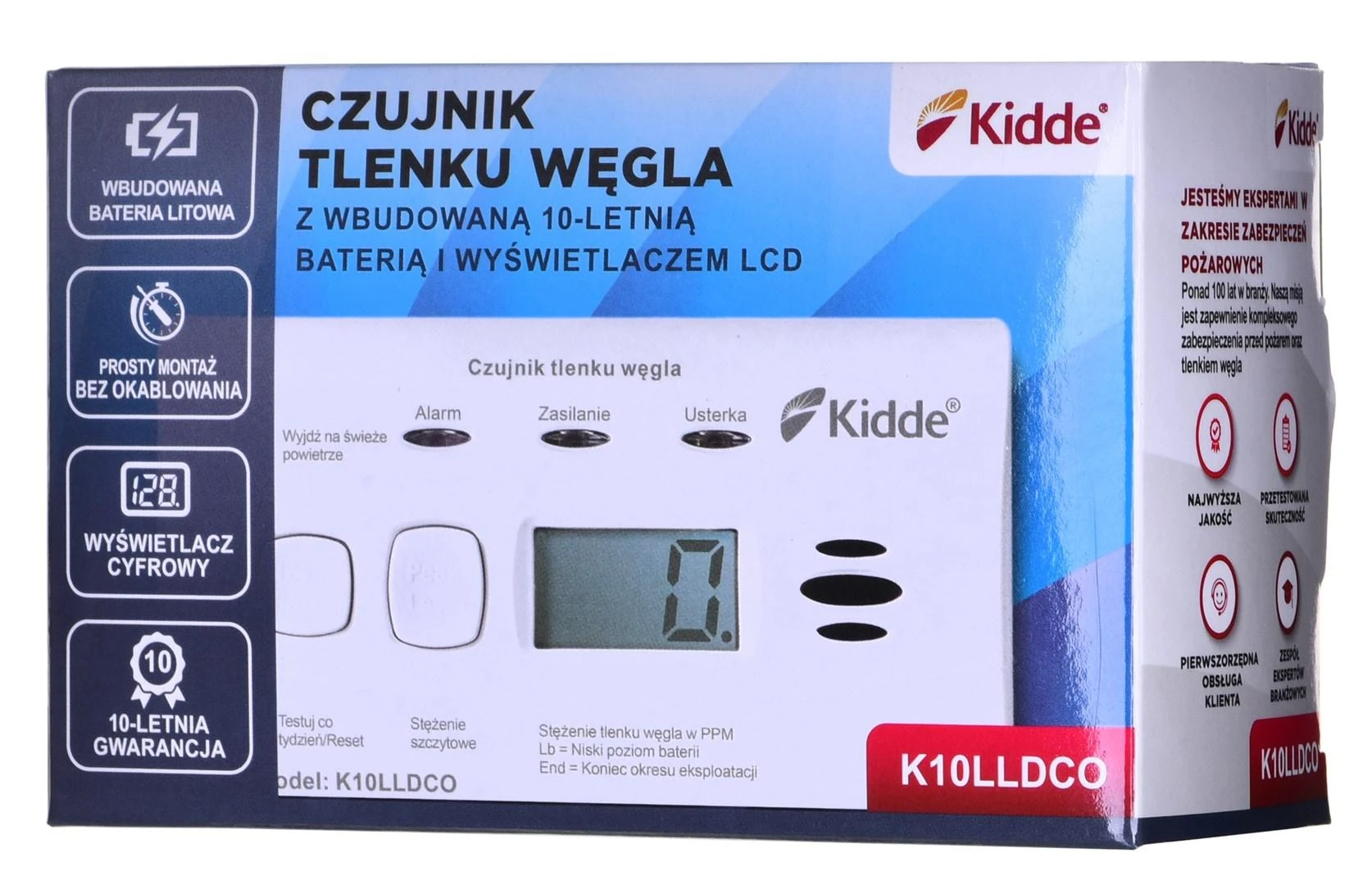 Anglies monoksido jutiklis Kidde K10DLLCO