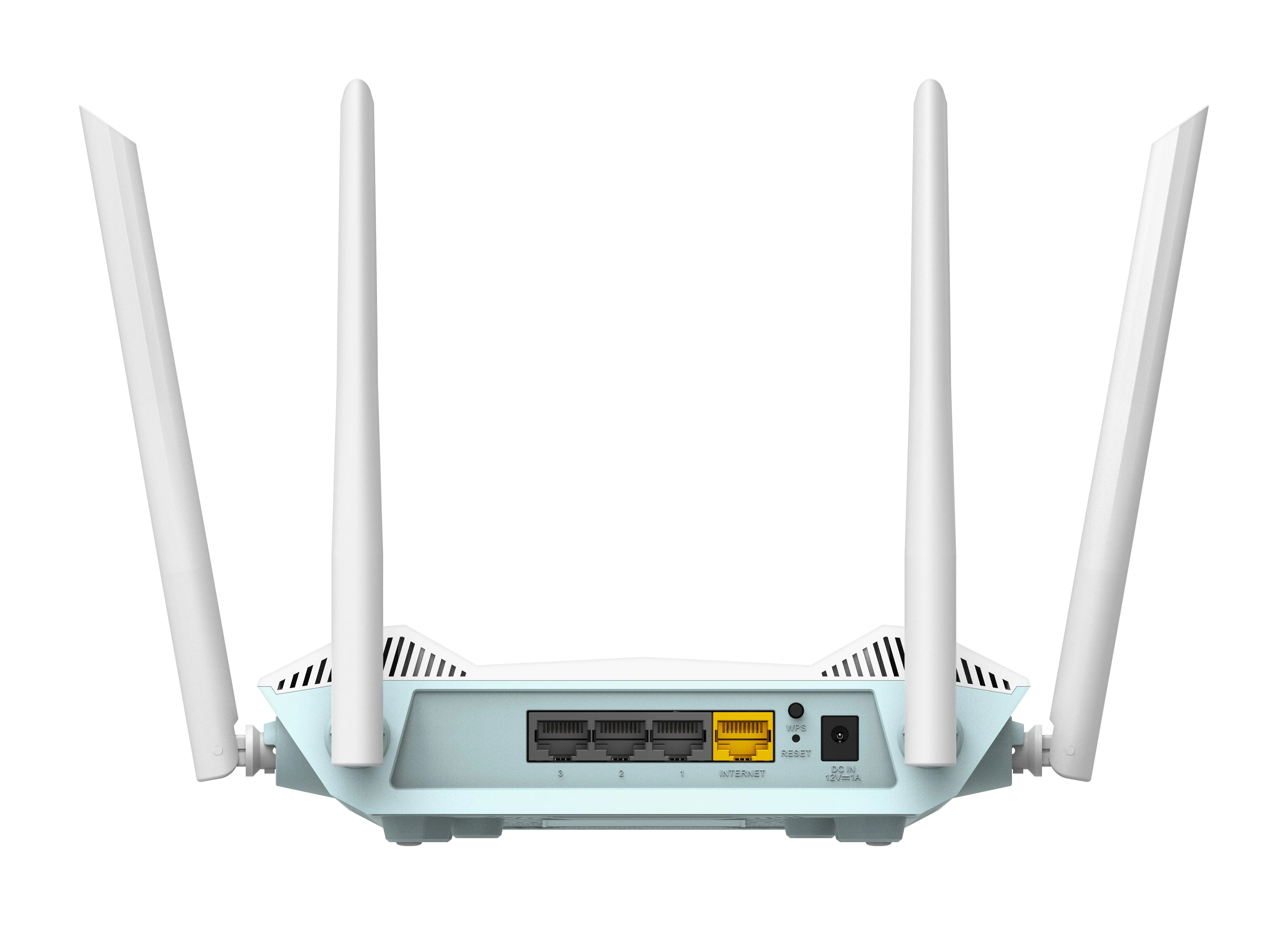 D-Link | AX1500 Smart Maršrutizatorius | R15 | 802.11ax | 1200+300 Mbit/s | 10/100/1000 Mbit/s | Ethernet LAN (RJ-45) jungtys 3 | Mesh palaikymas: Taip | MU-MiMO: Taip | Ne, mobilusis plačiajuostis ryšys: | Antenos tipas: 4 išorinės