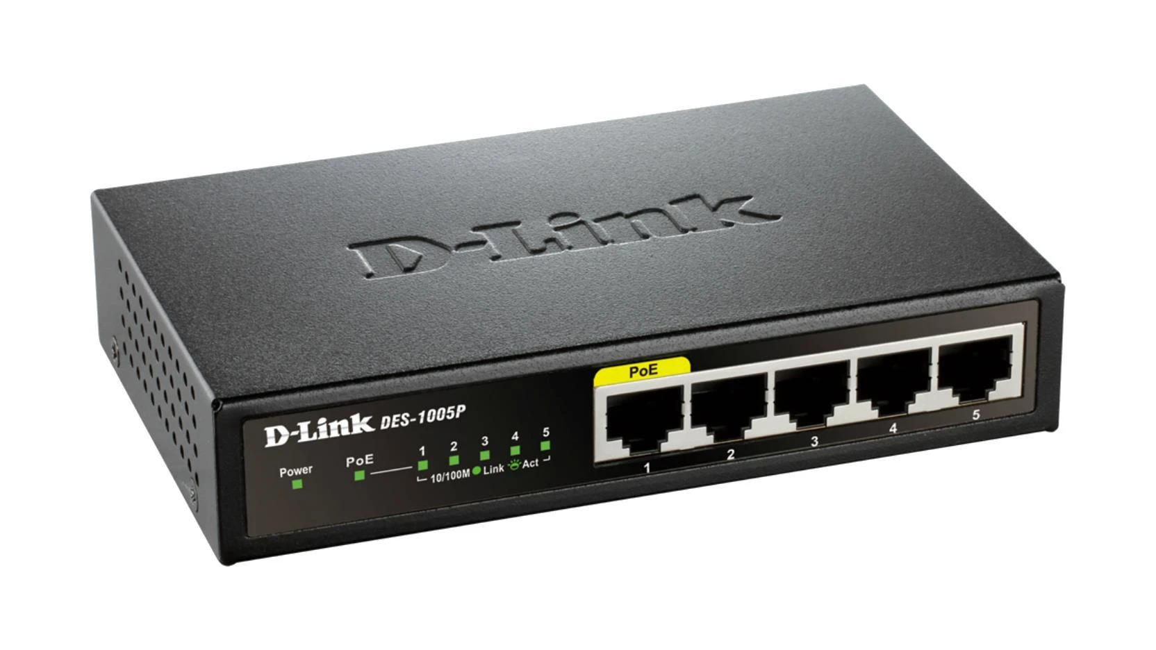Šakotuvas D-Link | Jungiklis | DGS-1005P | Nevaldomas | Darbalaukis | Gigabit Ethernet (vario) jungtys kiekis 5 | Maitinimas per Ethernet (PoE) jungtys kiekis 4 | Maitinimo tipas Išorinis