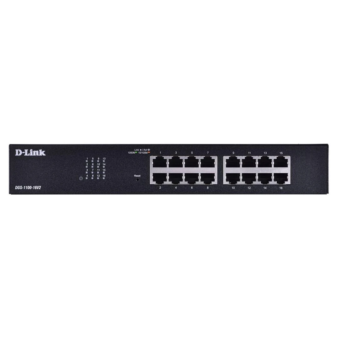Šakotuvas D-Link DGS-1100-16V2 Smart Managed Switch 16x Gigabit Ethernet