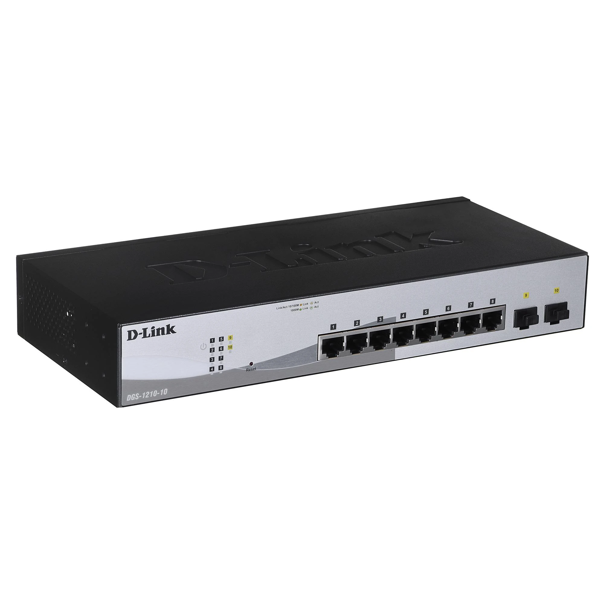 Šakotuvas D-Link | 10 prievadų gigabitų išmanusis valdomas jungiklis | DGS-1210-10 | Tvarkoma L2+ | Montuojamas ant stovo